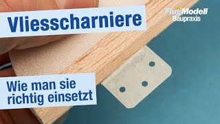 Vliesscharniere für Ruder – richtig einsetzen und einkleben – Tipps von Hilmar Lange im Workshop [upl. by Yaned]