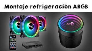 Montaje kit de refrigeración LED ARGB Aerocool Mirage [upl. by Carroll]