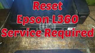 Reset Epson L360 [upl. by Nyladnarb]