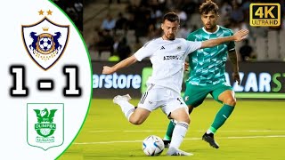 Qarabag vs Olimpiya 11 • Geniş İcmal • Bütün Qollar və Əsas Məqamlar amp UEFA Avropa Liqası qarabag [upl. by Landsman778]