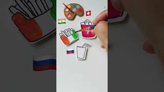 🇮🇳🇨🇭🇷🇺 Jana Gana Mana  Independence Day Drawing Republic Day shorts flagdrawing art [upl. by Hereld]