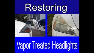 Restoring vapor treated headlights 1 year later [upl. by Alenoel]