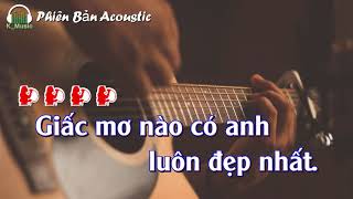 Karaoke NHẮN RẰNG EM NHỚ ANH Acoustic Tone NỮ [upl. by Charita201]