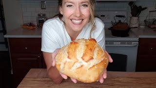 Homemade Bread for Beginners EASY Recipe in 5 Minutes of Hands On Time a Day [upl. by Dorree]