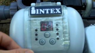 Part 44 Intex Above Ground Pool Sand Filter Pump and Saltwater Chlorine Generator Review [upl. by Nosnhoj709]