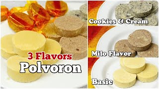 POLVORON  How to make Polvoron  3 Flavors Polvoron [upl. by Charmain]