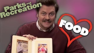 Ron Swansons Love Of Food  Parks and Recreation  Comedy Bites [upl. by Annahsed]