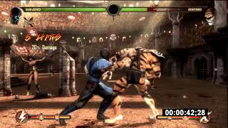 MK9  FASTEST 300 Challenge Tower End Game 2 MINUTES WSub Zero By Eh SnOwY No Retry Tactic [upl. by Ruthie]