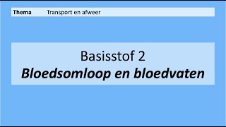 VMBO 4  Transport en afweer  Basisstof 2 Bloedsomloop en bloedvaten  8e editie [upl. by Lig]