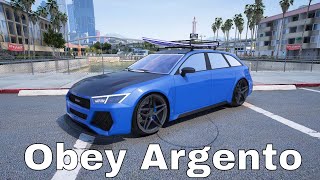 GTA 5  OBEY ARGENTO CUSTOMIZATION AUDI RS6 AVANT [upl. by Hanimay683]