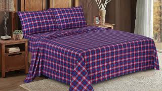 RUVANTI Flannel Sheets 100 Cotton Brushed Flannel Bed Sheet Sets [upl. by Semele576]