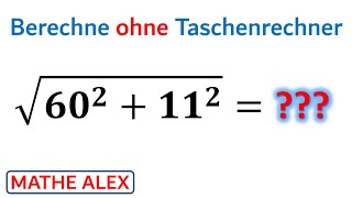 Berechne ohne Taschenrechner  1 binomische Formel  ohne Taschenrechner  Mathe Alex [upl. by Cirdla]