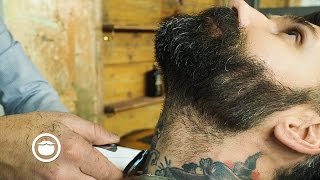 Medium To Short Length Beard Trim  Carlos Costa [upl. by Adeuga]