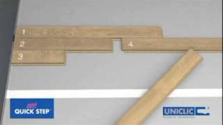 QuickStep Laminate Installation Instructions Uniclic [upl. by Ilecara]