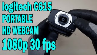 logitech C615 PORTABLE HD WEBCAM 1080p 30fps UNBOXING [upl. by Adnana]