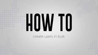 How to create AD users in bulk using ADManager Plus [upl. by Kellyann]