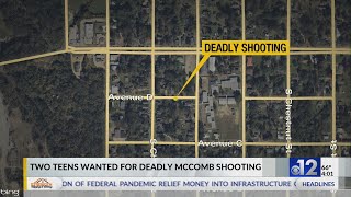 Two teens wanted for fatal McComb shooting [upl. by Evander]