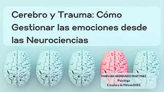 Masterclass cerebro y emociones sábado 16 nov [upl. by Ydok110]