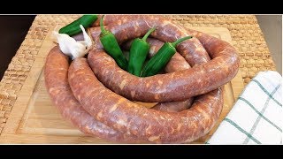 Domaće kobasice  Sudžuk sjenički recept [upl. by Yevrah]