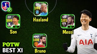 Full Trending Squad 😱😱 Best POTW In Every Position Efootball 2025 Mobile [upl. by Aldora]