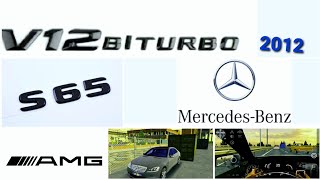 Conduite en boite automatique  Mercedes s65 amg 60 V12 BITURBO 2012  CAR PARKING MULTIPLAYER [upl. by Rafael]