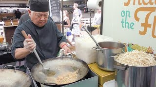 Pad Thai Noodles with Shrimps Tasted in Broadway Market Street Food of London [upl. by Yejus]