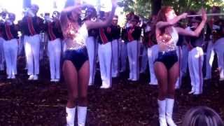 AU Majorettes and Flagline doing Eye of the Tiger in the Alumni Tent [upl. by Hebel]