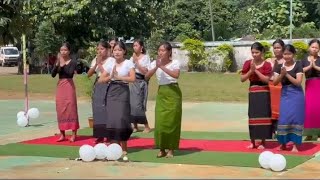 Elem English School Dulukma  Class 8 Girls Hostelers DanceKaubru Gospel Song [upl. by Suzetta]