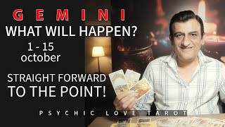 GEMINI  1  15 OCTOBER 2024  TAROT CARD READING  PSYCHIC LOVE TAROT [upl. by Donnie851]