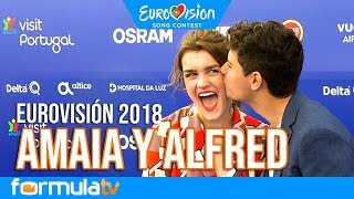 Eurovisión 2018 ¿Qué opinan de Amaia y Alfred los representantes de otros países [upl. by Nonnahsed280]