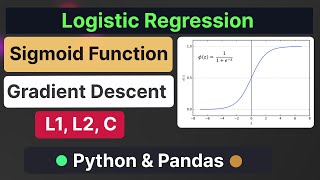 Master Data Science  Logistic Regression With Math Intuition  Optimization  Code Implementation [upl. by Nannoc]