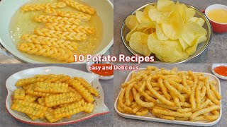 10 Amazing Potato Recipes  Collections  Potato Chip  French Fries  Potato Sticks  Potato Snacks [upl. by Anyar]