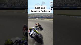 Rossi vs Pedrosa last lap motogp playstation2 ps2 gamemotogp pedrosa rossi playstation viral [upl. by Ynnod]