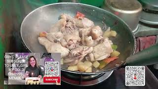 COOKING CHICKEN AFRITADA IN A TIME LAPSED cooking chickenafritada timelapsed [upl. by Gibbie]