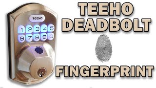 TEEHO Fingerprint and Keypad Deadbolt TE002 [upl. by Aniryt353]