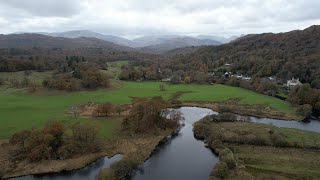 Ambleside Waterhead  Windermere  Galava Roman Fort  Ambleside  Lake District  Cumbria  Drone [upl. by Aiet134]