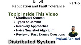 Distributed Commit  Types of Commits  Recovery Approaches  Naive Snapshot Algorithm [upl. by Repotsirhc]