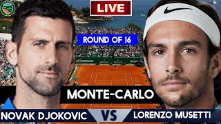 Djokovic vs Musetti Live Stream  ATP Monte Carlo 2024  Lorenzo Musetti vs Novak Djokovic Live [upl. by Bolitho]