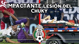 🚨IMPACTANTE LESIÓN del Chucky Lozano 🙏🇲🇽  México vs Trinidad y Tobago Copa Oro 2021 [upl. by Savinirs995]