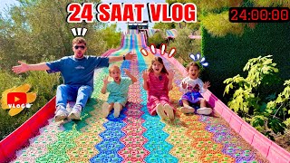 KUZEY ELİF HİLAL MACERA PARK VLOG  24 SAAT VLOG  KUZEY ELİF [upl. by Acinhoj]