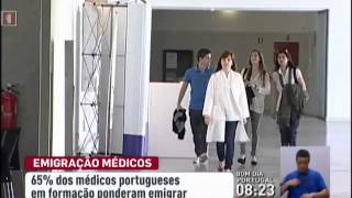 Estudo revela que 65 dos médicos portugueses em formação ponderam emigrar [upl. by Vivi]