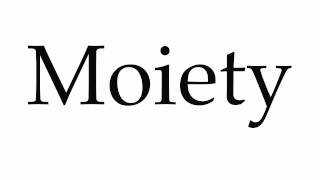 How to Pronounce Moiety [upl. by Bigner761]