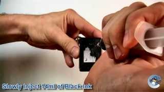 How to Refill HP 300XL HP 901XL HP 337 HP 338 amp HP 301XL Black Ink Cartridge [upl. by Clarie]