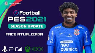 HUGO SOUZA PES 2021 CORINTHIANS COMO FAZER  FACE EDIT [upl. by Casimire626]