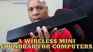 Mini Soundbar For Under Computer Display Wireless To [upl. by Pearson]