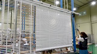 Korean Wood Blind Curtain Factory That Makes 5000 Pieces A Day [upl. by Ceil]