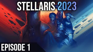 Stellaris 2023 EP 1 ► Création dempire et début de partie [upl. by Lavena260]