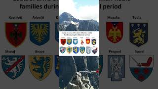 Coats of arms of the main Albanian noble families during the mediation period [upl. by Naharba]