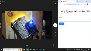 Django 5 connecting NodeMCU handling Led [upl. by Assertal]