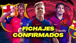 RUMORES Y FICHAJES YA CONFIRMADOS del FC BARCELONA [upl. by Araes593]